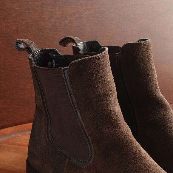 Thursday Boot Company Womens SZ 8.5 Brown Duchess Chelsea Suede Pull On Western - Picture 6 of 15
